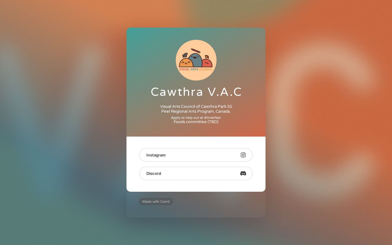 Carrd profile picture for @vac